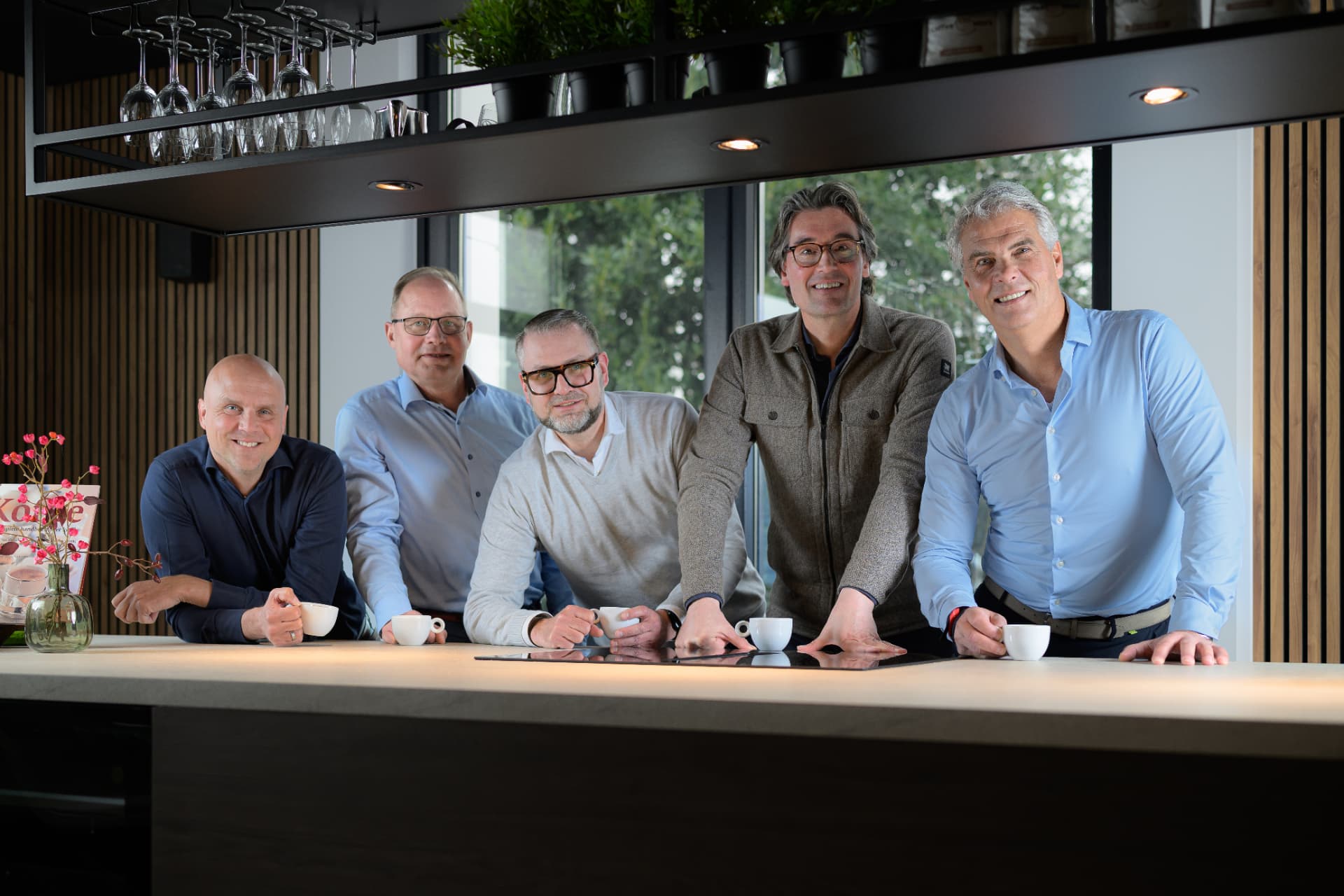 Het team van Coffee@Work aan de koffiebar